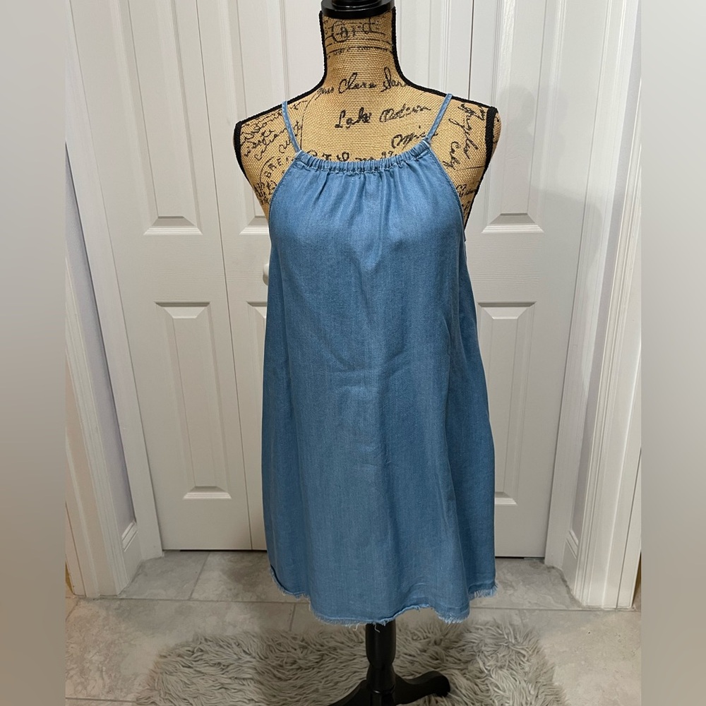 BDG by Urban Outfitters Blue Halter Midi Dress